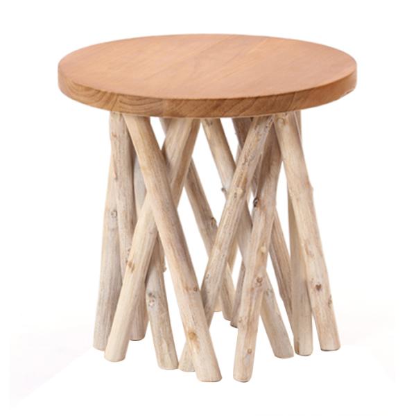 完成品 テーブル おしゃれ 天然木 木製 サイドテーブル 可愛い 木 円 丸型 寝室 玄関 リビング...