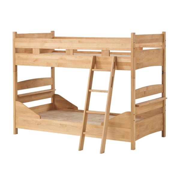 搬入・組立設置付き アルダー無垢材使用 日本製 国産 二段ベッド 2段ベッド 二段ベット 2段ベット...