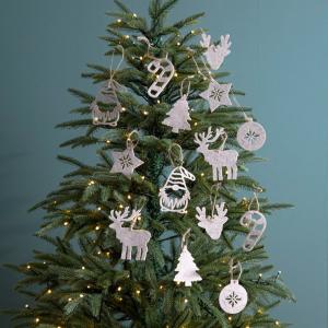 フェルトオーナメント付きクリスマスツリー Amazon.co.jp: HESTAY フェルトクリスマスツリー 3フィート DIY