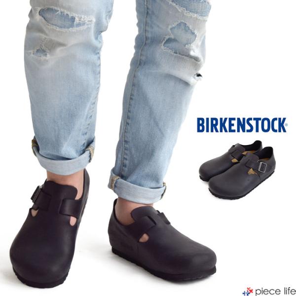 BIRKENSTOCK London オイルドレザー メンズ レギュラー ナロー 靴 166541/...