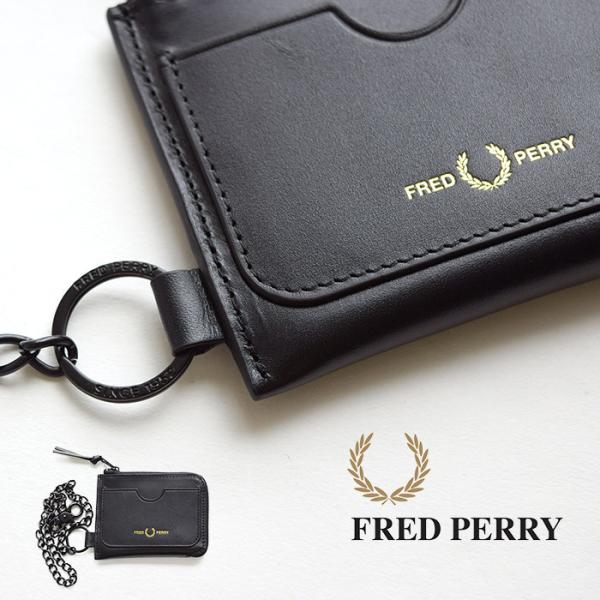 FRED PERRY フレッドペリー 財布 レザー CHAINED LEATHER ZIP AROU...
