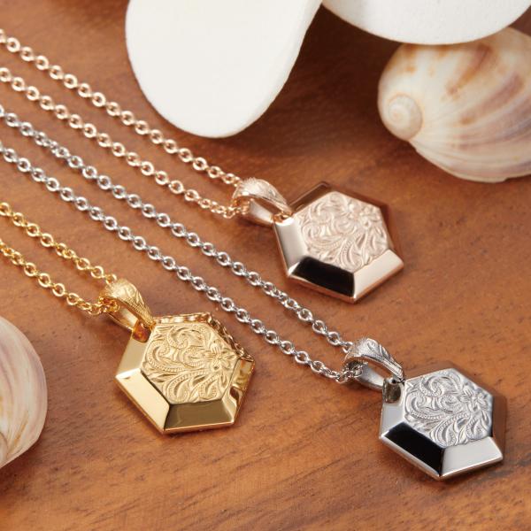 ペンダント レディース メンズ サージカルステンレス316L ハワイアンジュエリー ヘキサゴン プル...