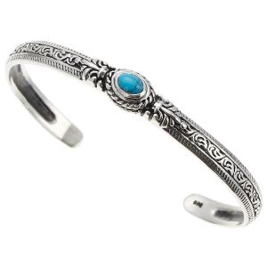 ネイティブ シルバーアクセサリー バングル ターコイズ メンズ