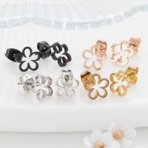 ピアス スワロフスキー フラワー サージカルステンレス 小さい 小粒