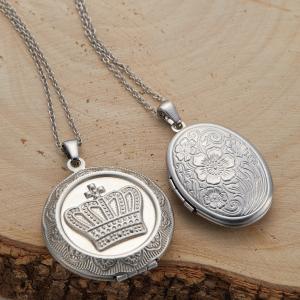 ペンダントトップ ネックレストップ レディース シルバー925 楕円