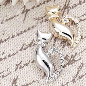 ディオール Dior キャットモチーフ ブローチ　猫 回転ピン ラインストーン Christian Dior（クリスチャン・ディオール） Dior ディオール