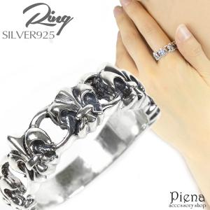 シルバーアクセサリー シルバー925 リング ユリ フレア r0393