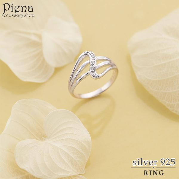 リング レディース シルバー925 キュービックジルコニア 指輪 シンプル エレガント ゴージャス ...