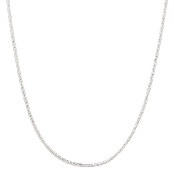 ネックレス シルバー925 フォックステールチェーン シルバーチェーン シンプル 細い チェーンのみ...