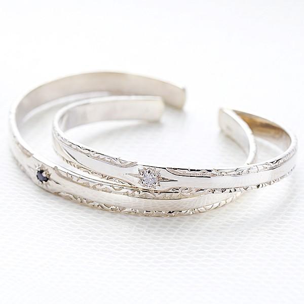 ペアバングル シルバー925 スターリングシルバー シルバーバングル ブレスレット ジルコニア 爆買