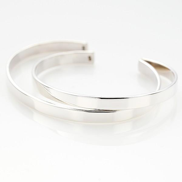 ペアバングル メンズ レディース シルバー925 スターリングシルバー シルバーバングル ブレスレッ...
