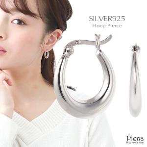 CELINE（セリーヌ） ノット フープ ピアス B101H ブラス シルバー