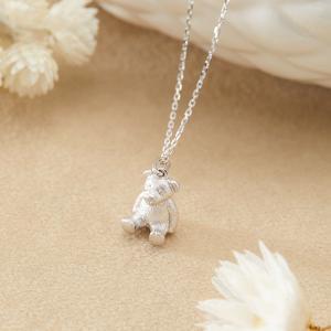 くまこページ　チェーンウォレット+6爪ネックレス ロングネックレス 熊 クマ アニマル チャーム きらきら ラインストーン