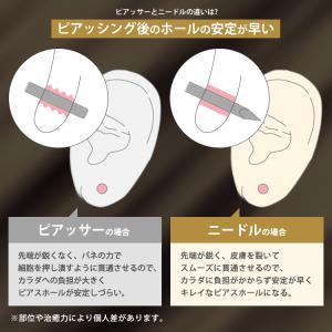 ピアス ニードル ピアッシングニードル 18G...の詳細画像4