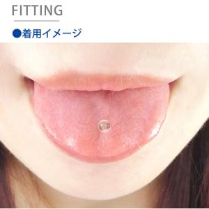 舌ピアス 透明 14G 12G 10G 8G ...の詳細画像4