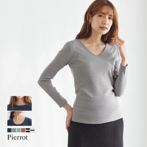 (セール) Tシャツ カットソー 春カラー 3ネック Vネック Uネック クルーネック ボートネック 長袖 2枚仕立て M L MD OS