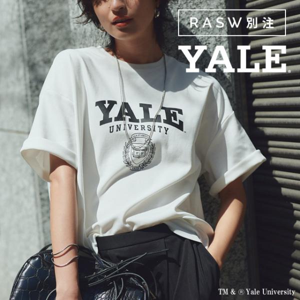 (Tシャツセール) シャツ レディース オーバーシルエット YALEuniversity コーマ糸