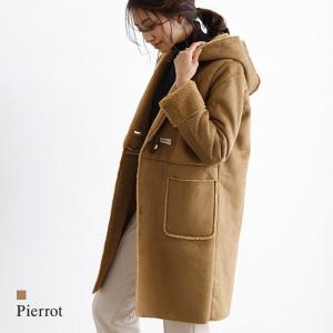 コート ムートンコート フェイクムートン フード付き アウター 冬 防寒OS