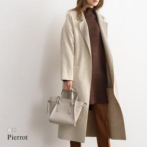 ロングコート チェスターコート ダブルフェイス  ガウン