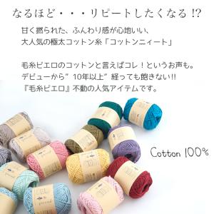 毛糸 【G675】 コットンニィート 並太-極...の詳細画像2