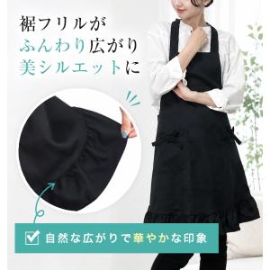 エプロン おしゃれ エプロンドレス カフェ ホ...の詳細画像4