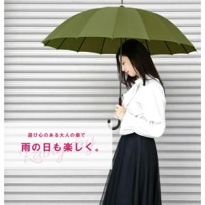 傘 レディース かさ 雨傘 長傘 16本骨 ジ...の詳細画像4
