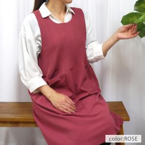 エプロン かぶるだけ おしゃれ 保育士 ワンピ...の詳細画像4