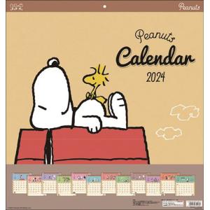 【おまけCL付】スヌーピー スクエア 2024年カレンダー 24CL-0070