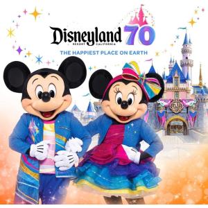 【特典CL付】新品 カリフォルニア ディズニーランド・リゾート70周年 