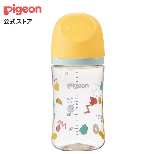 My母乳実感哺乳びん プラスチック(240ml)doodle×morning mist×yellow...