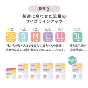 母乳実感哺乳びん 耐熱ガラス 160ml 0ヵ...の詳細画像5