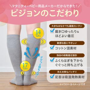 はじめてママの着圧ソックス(ピンク・グレー・ブ...の詳細画像4