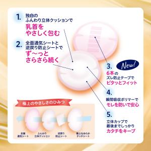 【4個】母乳パッド プレミアムケア 102枚入...の詳細画像2
