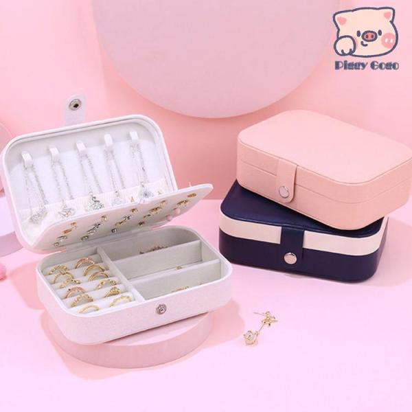 　ジュエリーボックス アクセサリーケース アクセサリー収納 コンパクト ピアス ネックレス 指輪 保...