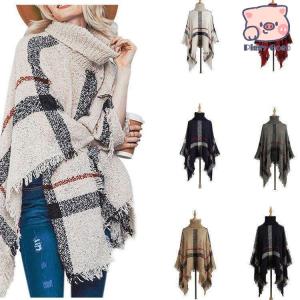 ポンチョコート 可愛い マント コート レディース ミドル丈 秋 冬