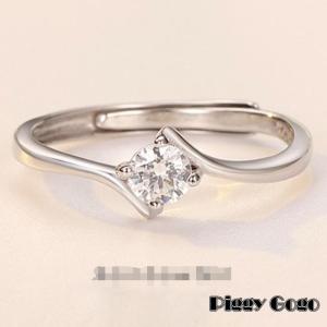 RainbowGirl 指輪 レディース 一粒ダイヤ 0.25カラット 婚約指輪 S