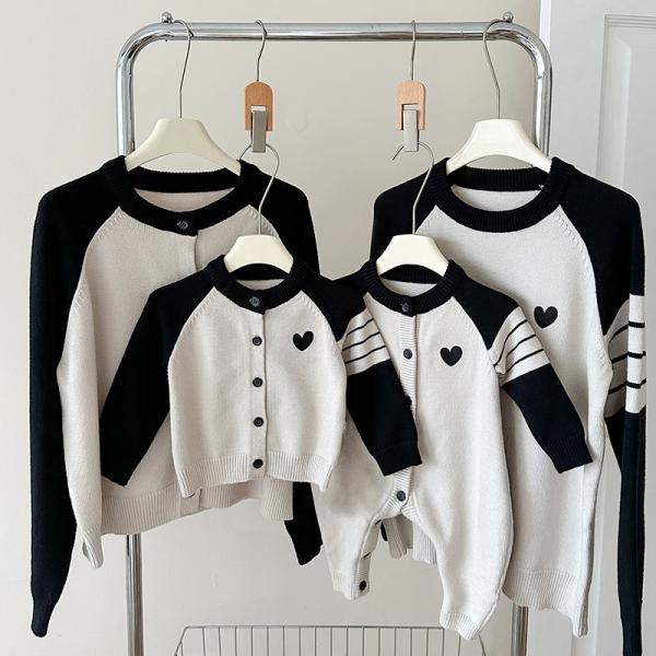 親子ペアルック ベビー 親子コーデ 赤ちゃん 家族写真 お揃いコーデ トレーナー カバーオール ロン...