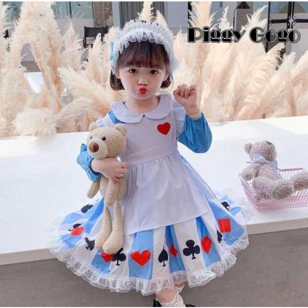 子供 衣装 コスチューム ドレス アリス 仮装 女の子  不思議の国のアリス クリスマス かわいい ...