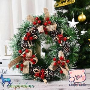 爆買 クリスマスリース 壁掛け 北欧 玄関 ナ...の詳細画像3