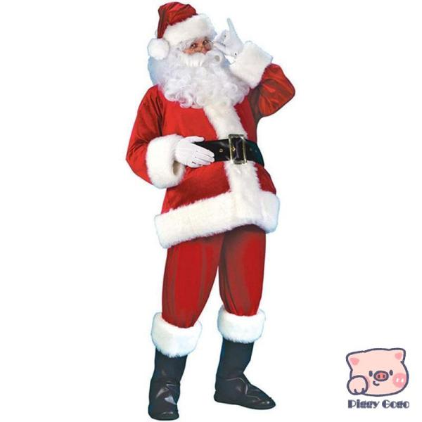 サンタクロース コスチューム 大人用 クリスマス トナカイ 7点セット サンタ コスプレ 衣装