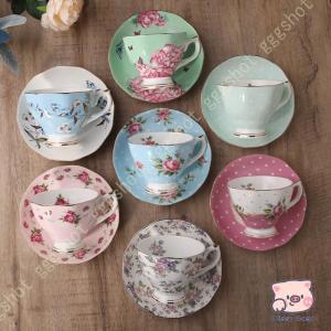 ウェーブ ティータイムセット ( ティーポット カップ&ソーサー×2客