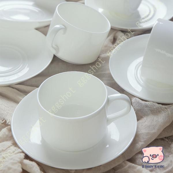 カップ ソーサーにも モーニング オシャレ シンプル 白 カフェ 可愛い パン皿 デザートプレート ...