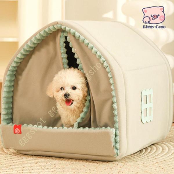 猫ハウス ドーム マット 猫 犬 ベッド ペットベッド 冬 折りたたみ ドッグハウス 洗える キャッ...