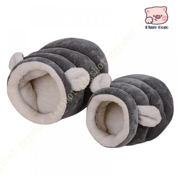 ペット用寝袋 猫 ベッド ペット用ふとん寝袋 猫用寝袋 ネコ 洗える 耐噛み 滑り止め うさぎ 暖房...