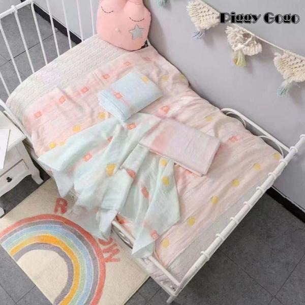 ガーゼケット タオル お昼寝マット ベビーバス おくるみ おなかケット 5重 綿毛布 出産祝い タオ...