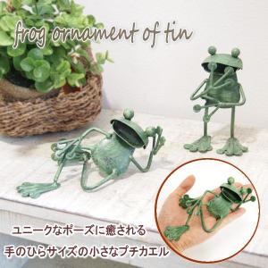 即出荷 カエル ブタ 置物 雑貨 ブリキ 小物入れ オブジェ