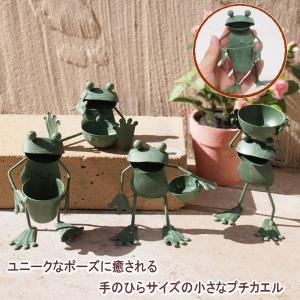 カエル ブタ 置物 雑貨 ブリキ 小物入れ オブジェ ガーデン