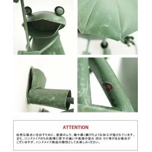 カエル 置物 雑貨 ブリキ 蛙 ハンギング ガ...の詳細画像4