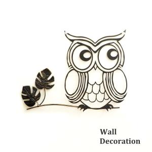 即出荷 壁飾り インテリア おしゃれ ウォールデコ アイアン 壁 オーナメント 壁掛け ウォールオーナメント ふくろう オウルデコウォール 6220 村田屋産業