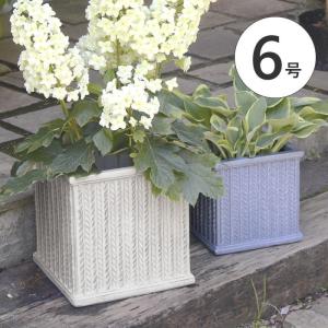 植木鉢 大型 おしゃれ 6号 軽い 室内 室外 プランター スクエア 鉢 正方形 ガーデニング